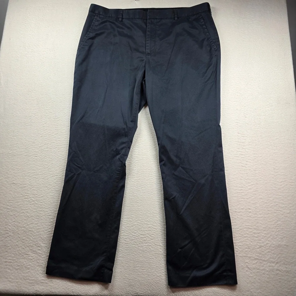 Bonobos Chino Pants Mens 40x32 Black Straight Leg 100% Cotton 11600 BK002